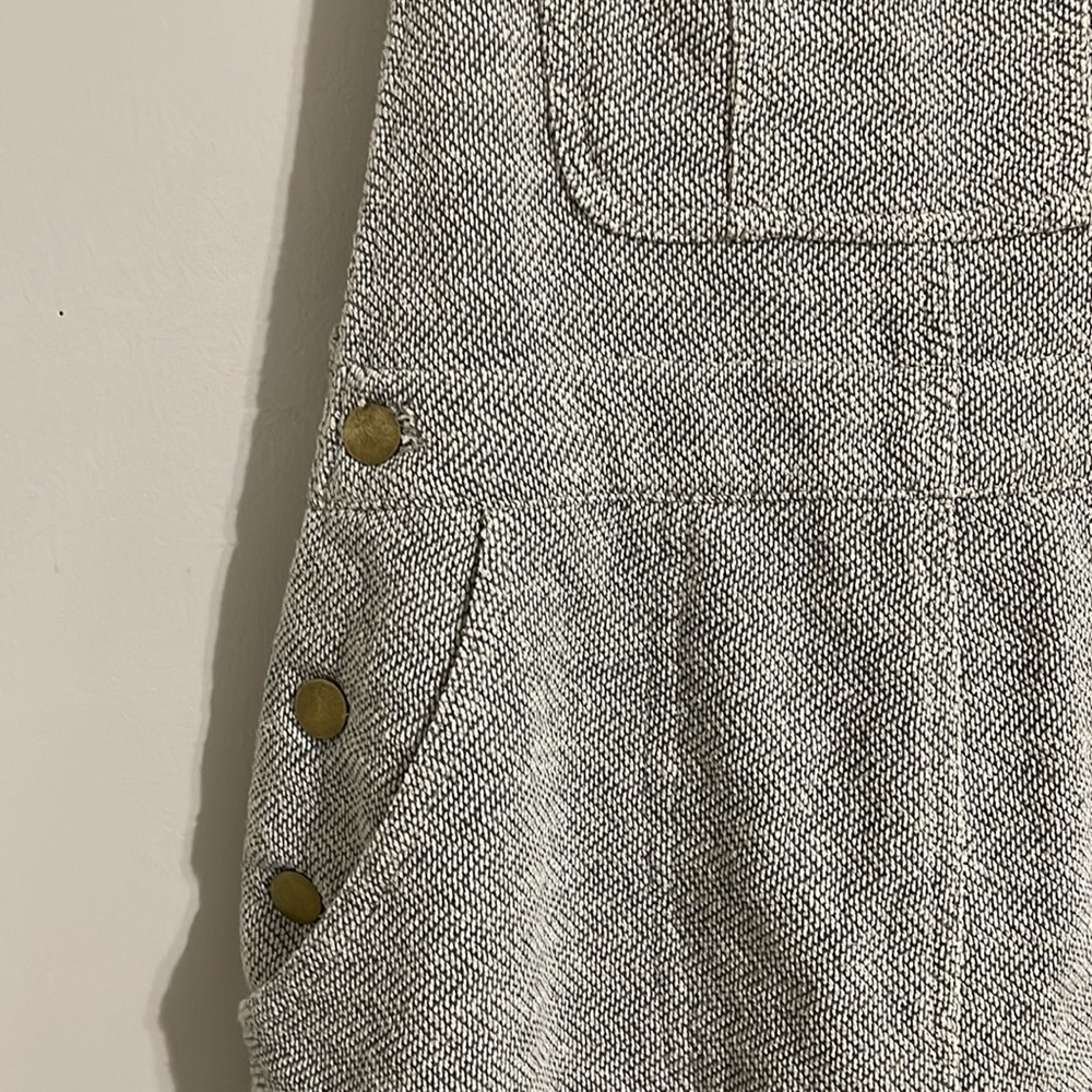 Gray Overall Dress with Adjustable Straps - Picture 4 of 11